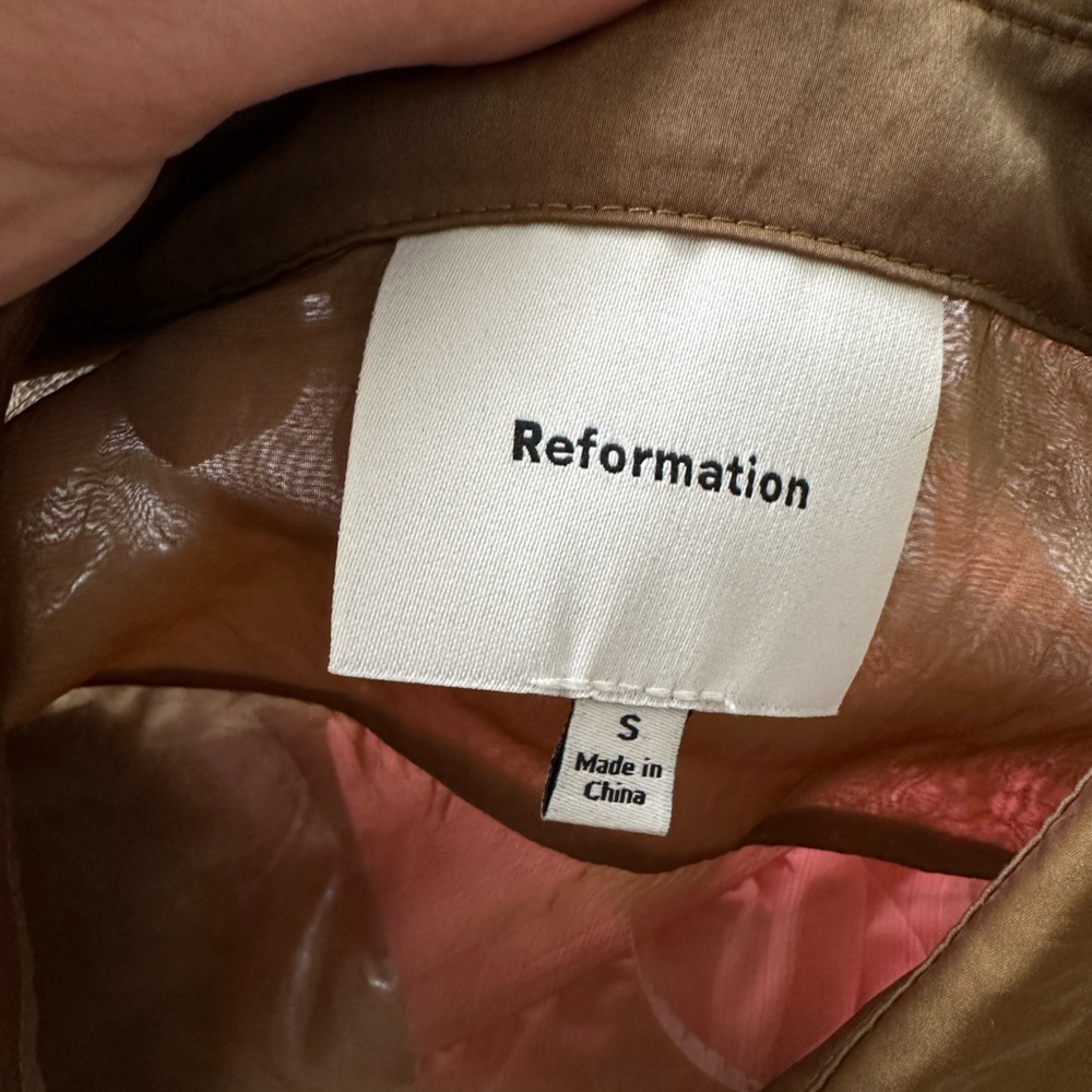 Reformation Eli Oversized Sheer Shirt - Picture 11 of 11